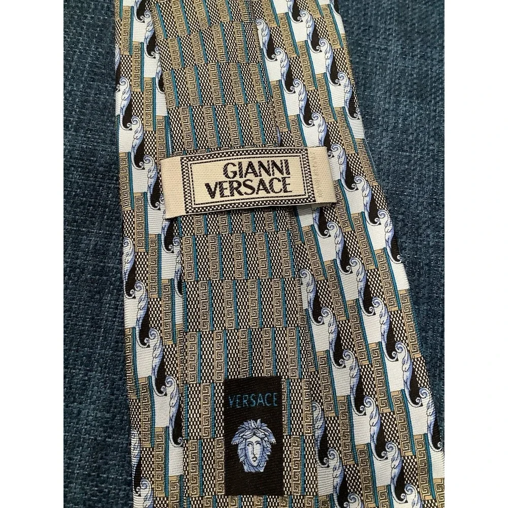 Men's tie by Gianni Versace. 100% Silk.